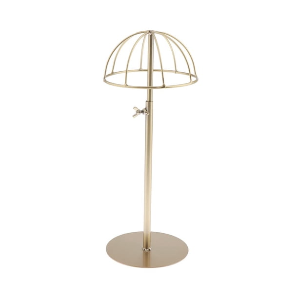 QSTDGVPW Freestanding Wire Hat Stand/ Hat Rack / Wig Holder Storage Display Stand Shelf