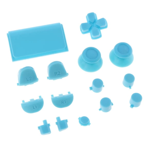 QSTDGVPW Full Button Mod Kit JDM-040 D-Pad Trigger LT RT LB RB for Pro Controller Sky Blue