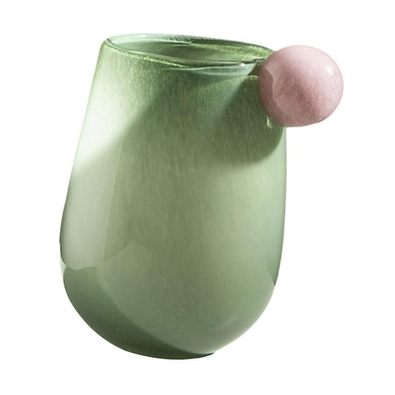 QSTDGVPW Glass Flower Vase Dried Flower Arrangement Home Furnishing Decorative Vase Tabletop Ornament for Cabinet Bookshelf Decoration
