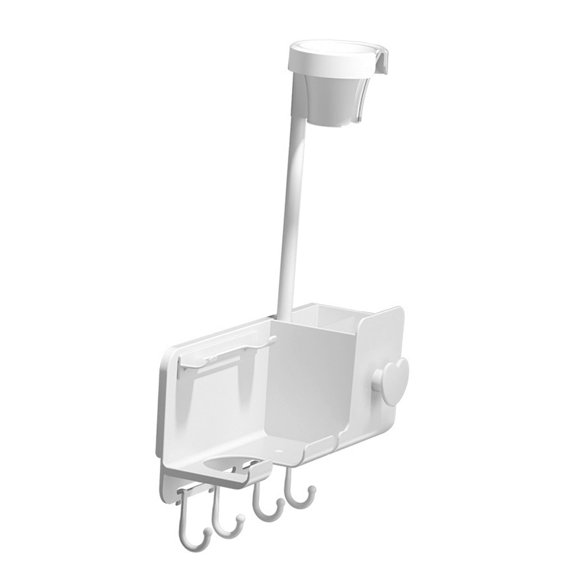 QSTDGVPW Hair Dryer Holder Free Punch Organizer Hairdryer Holder Station for Straightener style B