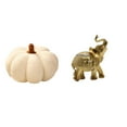 thumbnail image 1 of QSTDGVPW Halloween Pumpkin Elephant Plush Pillow Sculpture Decorative Sofa Cushion Resin Art Crafts Animal Figurine for Bed Bedroom Room Decor, 1 of 8