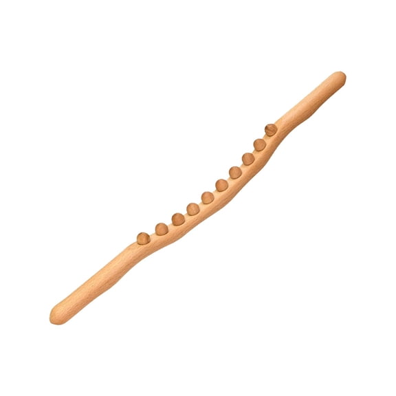 QSTDGVPW Handheld Wood Massage Roller Stick Cellulite Reduction for Shoulder Abdomen Neck