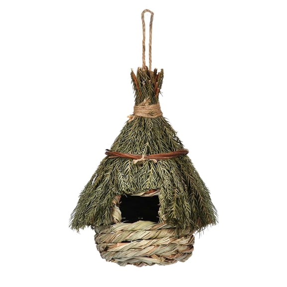 QSTDGVPW Hanging Birds Cage Nest Roosting Bird House for Lovebird Hamster Squirrel 22cm