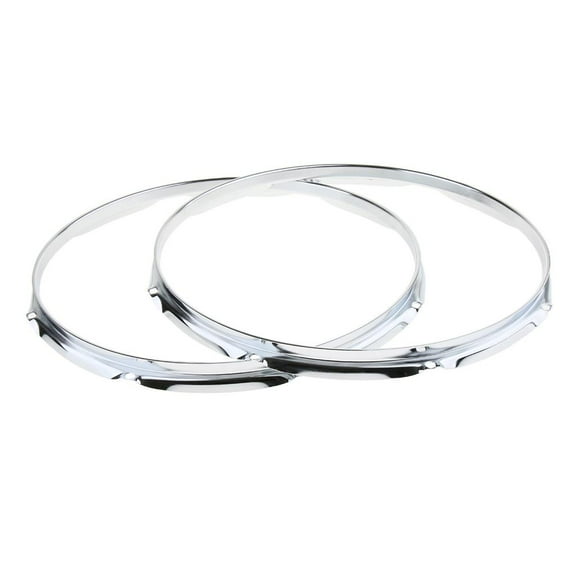 QSTDGVPW Heavy Duty 14 Inch 8 Lug Tom Drum Hoop Rim Batter Hoop 1.5Mm (Pack of 2) 14 Inch 14 Inch 8 Hole