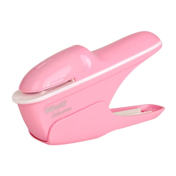 QSTDGVPW Holeless Stapler Stapleless Stapler Binding Hand Tool No Staple Stapling Machine Pink