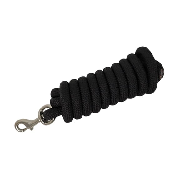 QSTDGVPW Horse Lead Rope Halter Rope Heavy Duty Horse Lunge Line for Sheeps Pets Dogs Black