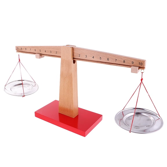 QSTDGVPW Kids Montessori Quantity And Balance Scale For Mathematics Early Learning Toy