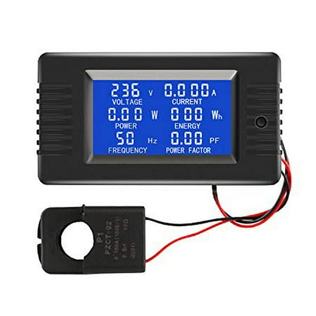 QSTDGVPW LCD Digital Display Ammeter Voltmeter panel meter Split CT