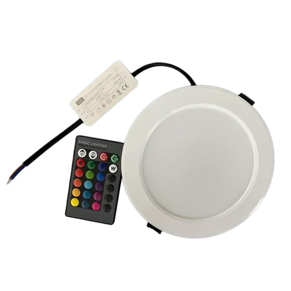 QSTDGVPW Led Ceiling Lights Color Changing Downlights Panel Spot Lamp Living Room Bar 9WRGBW White Light