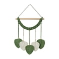 thumbnail image 1 of QSTDGVPW Macrame Wall Hanging Leaves Tapestry Bohemian Handmade Woven Leaf Tassels Wall Art for Living Room Farmhouse Apartment Office Green, 1 of 9