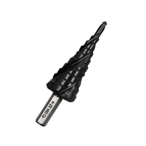 QSTDGVPW Metal Cone Spiral Drill Bit Triangle/Hex Shank Hole Cutter Hex Shank 4-22