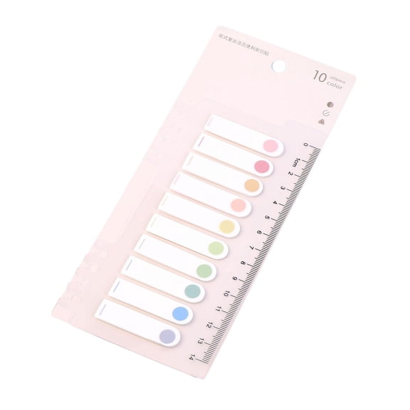 QSTDGVPW Morandi Sticky Notes Index Tabs Self Adhesive Macaron Labels Basic Bookmark Page dots