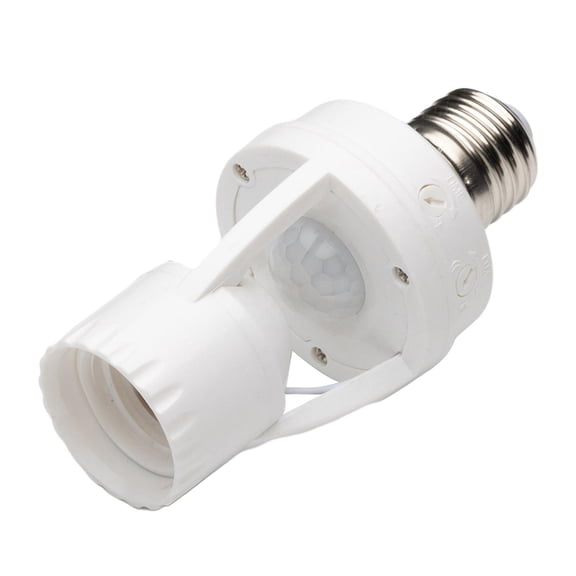 QSTDGVPW Motion Light Socket LED Bulb Light Lamp Holder E27 Plug Socket Smart Intensified