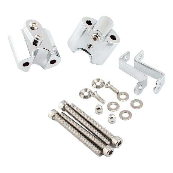 QSTDGVPW Motorcycle Handlebar Riser Motorbike Move Accessories Handle Bar Clamp for BMW R chrome