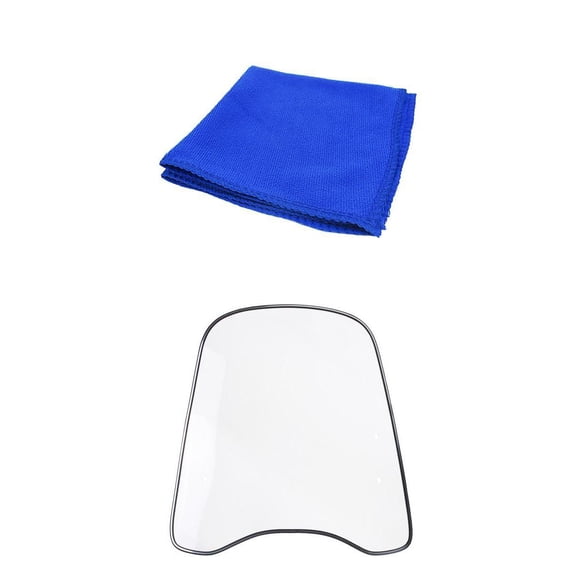 QSTDGVPW Motorcycle Scooter Clear Windshield Windscreen Protector Universal