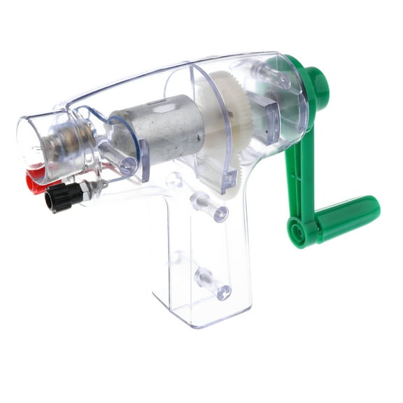 QSTDGVPW New Scientific Hand-cranked Electricity Generator Mechanism Lab Model Kits