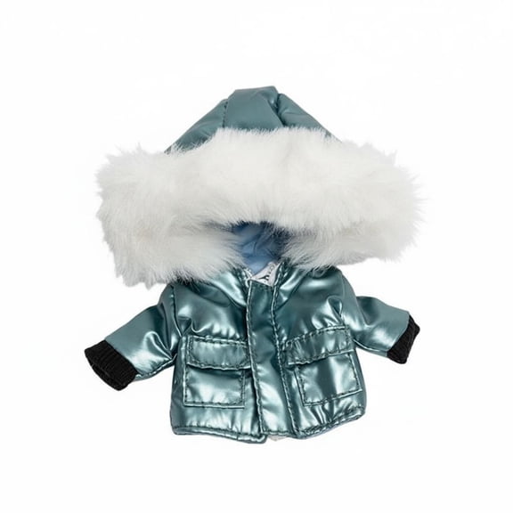 QSTDGVPW OB11 Doll Jacket Winter Coat Hooded Outfit Padded Construction 1/12 Scale Apparel for OB11 and Obitsu11 Models