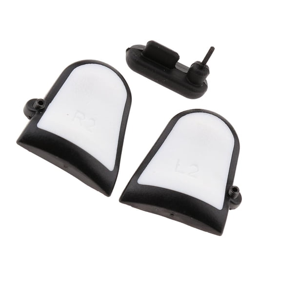 QSTDGVPW Pair of L2 R2 button extenders for 4 controllers white