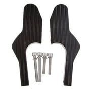 QSTDGVPW Passenger Foot Peg Extensions Extended Footpegs for Vespa GTS 300ie Black