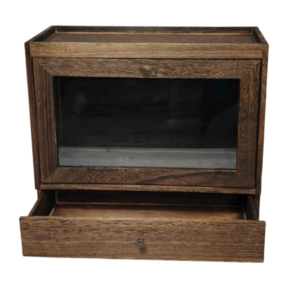 QSTDGVPW Perfume Organizer Cosmetic Display Case Skincare Storage Box Container Dustproof Brown