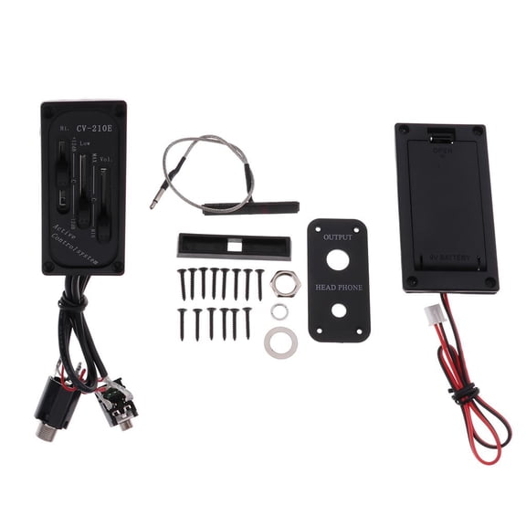 QSTDGVPW Pick-up Set Pickup Piezo Cello Amplifier Cable Replacement Music Instrument