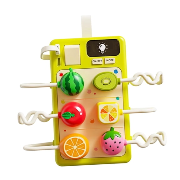 QSTDGVPW Plug and Switch Board for Toddlers Shape Sorting Insert Game 16.5x16.5x3.2cm Style D