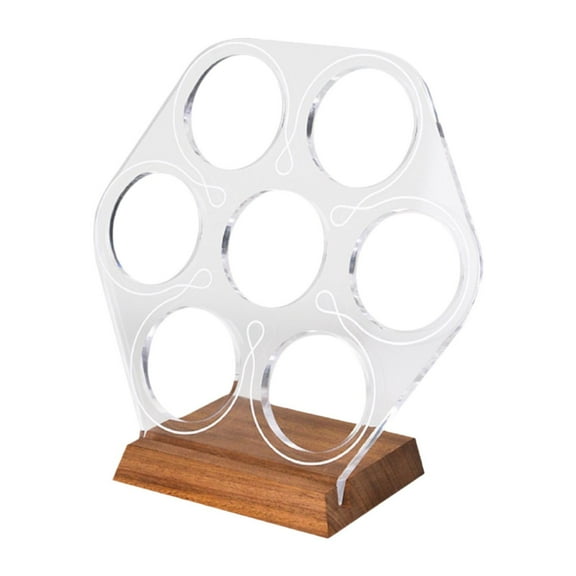 QSTDGVPW Porta ing Basket Stand Acrylic ing Basket Holder Rack for Cafe