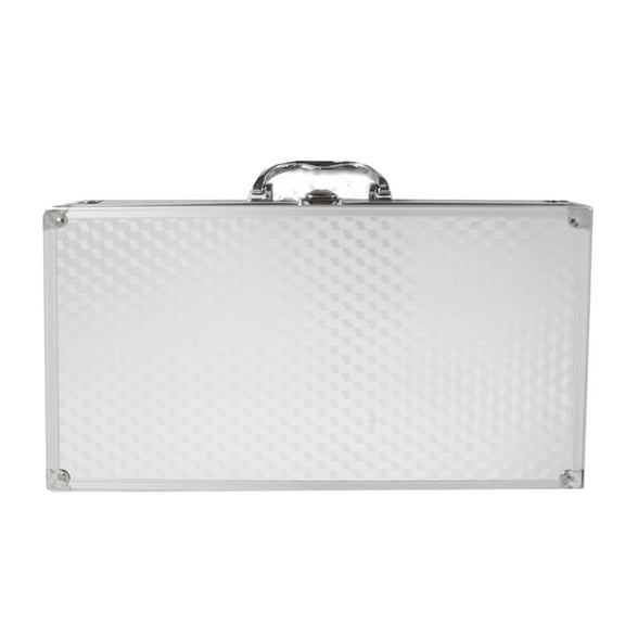 QSTDGVPW Portable Aluminum Tool Box Mic Toolbox Hard Shell Case Instrument Storage Case
