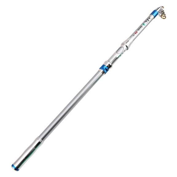 QSTDGVPW Portable Fishing Rod Ultralight Fiberglass Steel Telescopic Pole 2.1M-3.6M 2.4M with Stake