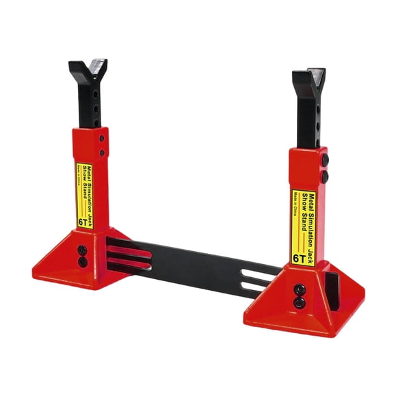 QSTDGVPW RC Car Jack Stand Diorama Display, Micro Landscape Decor, Photo Props, Miniature Red