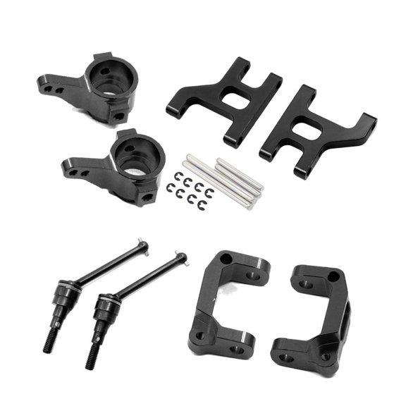 QSTDGVPW RC Truck Steering Knuckle Front C-hub Arm for CC01 1/10 RC Scale Rock Crawler Hobby Car Vehicle Replacement black