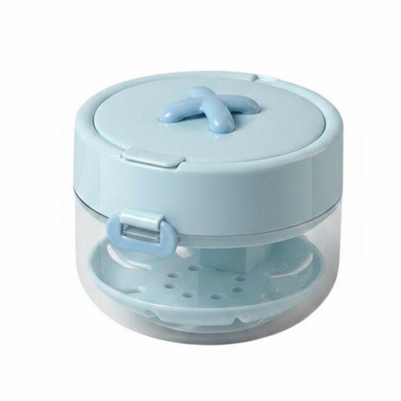 QSTDGVPW Retainer Case Aligner Case Dental Storage Box 3 in 1 with Mirror Brush Remover Portable for Adults and Teens