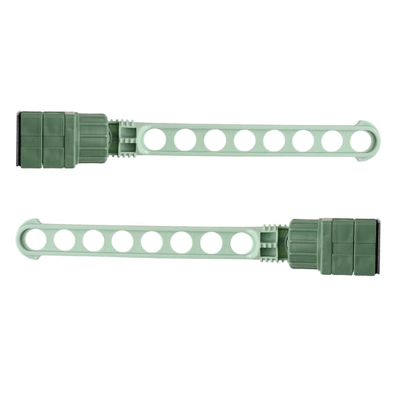 QSTDGVPW Retractable Drying Racks 8 Holes Clothes Hanging Drying Rack, Space Saving Green