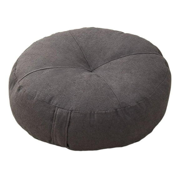 QSTDGVPW Round Floor Pillow Meditation Cushion for Chair Sofa Adults Kids Living Room Dark Grey
