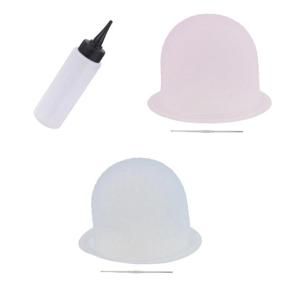 QSTDGVPW Salon 150ml Plastic Hair Dye Applicator Bottle W/ Silicone Coloring Tipping Caps