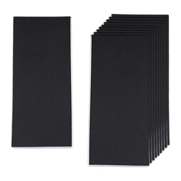 QSTDGVPW Set of 10 Blank Sketchbook Weekly Book Working Manual Noting Writing Durable Black