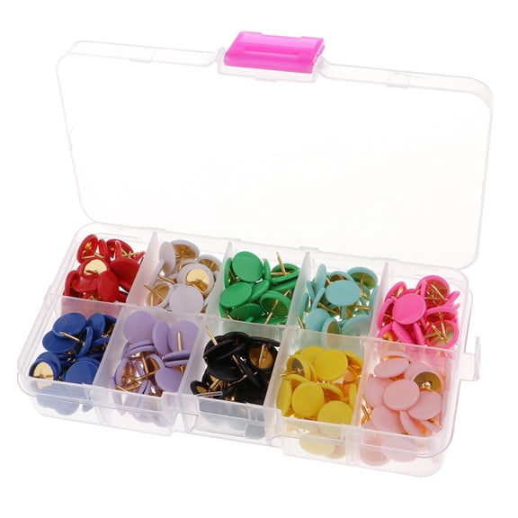 QSTDGVPW Set of 300 Colorful Drawing Pins, Drawing Board Pins, Thumbtacks, Thumbtacks for