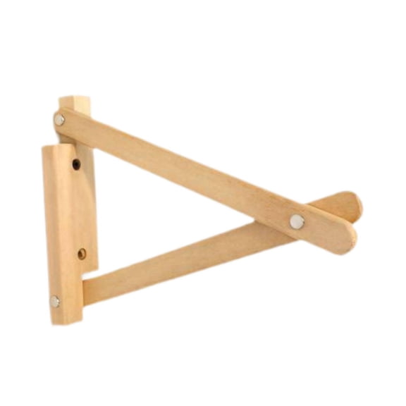 QSTDGVPW Shelf Brackets Angle Brackets Rustic for Bedroom Decorative Triangle Wall Mount Wooden Heavy Duty Shelf Support Corner Brace 27cm
