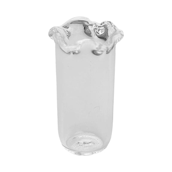 QSTDGVPW Small Glass Vase Clear Gift Mini Glass Bud Vase for Desktop Home Living Room