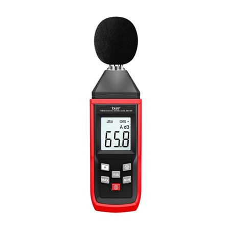 QSTDGVPW Sound Level Meter LCD Digital Audio Decibel Meter Noise Level Meter Sound Monitor 30~130dB Backlit LCD Display