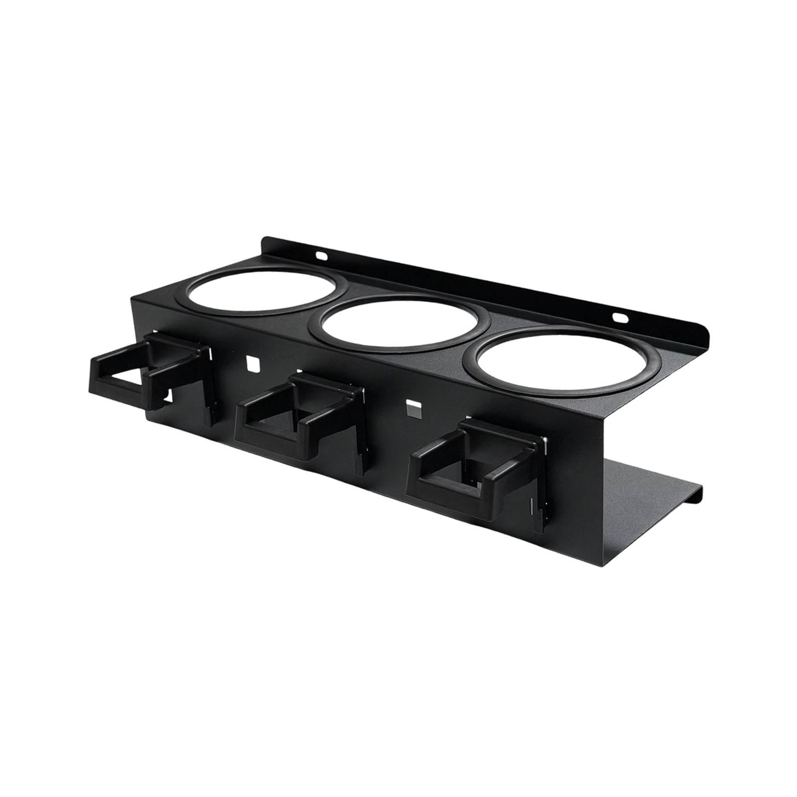 QSTDGVPW Spray Bottle Holder Car Wash Tool Organizer Simple Installation Multi Functional black 3 holes