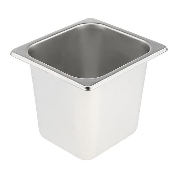 QSTDGVPW Stainless Steel Insert Steam Table Pan Dressing Sauce Condiments 1/6 6" Deep