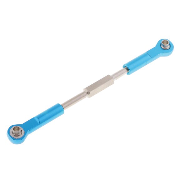 QSTDGVPW Steering Servo Linkage Pull Rods Arms Blue Alloy Aluminum Adjustable for RC Car