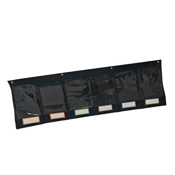 QSTDGVPW Storage Pocket Chart 6 Pockets for Classroom Organization Photo Wall Display