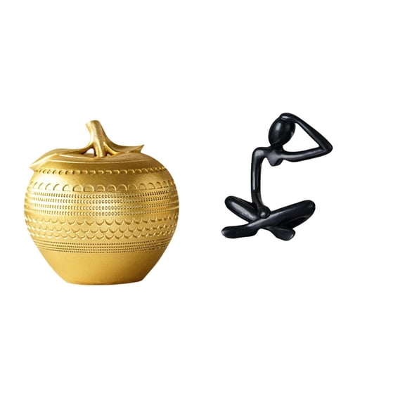 QSTDGVPW Thinker Resin Figurine Modern Sculpture Simple Art Statue for Tabletop Shelf Desk Dining Room Bedroom Office Birthday Gift Collection