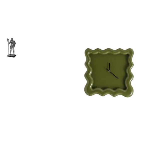 QSTDGVPW Timeless Knight Statue Clock Ornament for Entryway Fireplace Bedroom Home Decor Housewarming Gift and Farmhouse Study