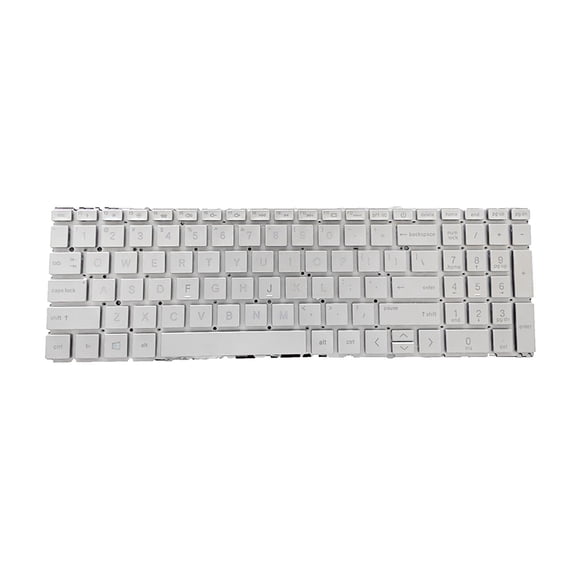 QSTDGVPW US Layout Laptop Keyboard Direct Replaces Silver for Pavilion 15-Eg 15-Eh Tpn-Q246 Easy Install No Frame Premium Accessories , with Backlit