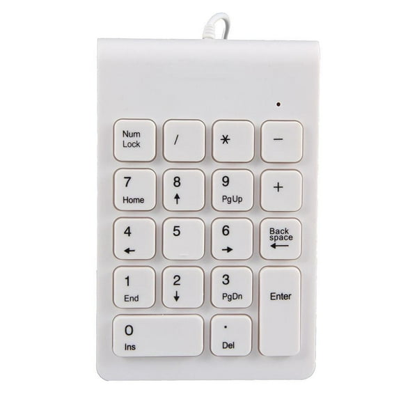 QSTDGVPW USB Numeric Keypad, Portable Slim Mini Number Pad for Laptop Desktop Computer