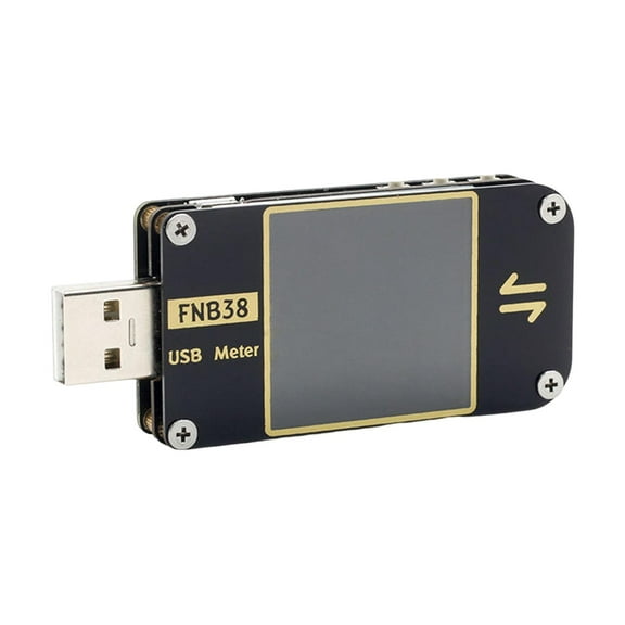 QSTDGVPW USB Power Meter 1.44 inch IPS Color LCD Display PD Ammeter Voltmeter Current and