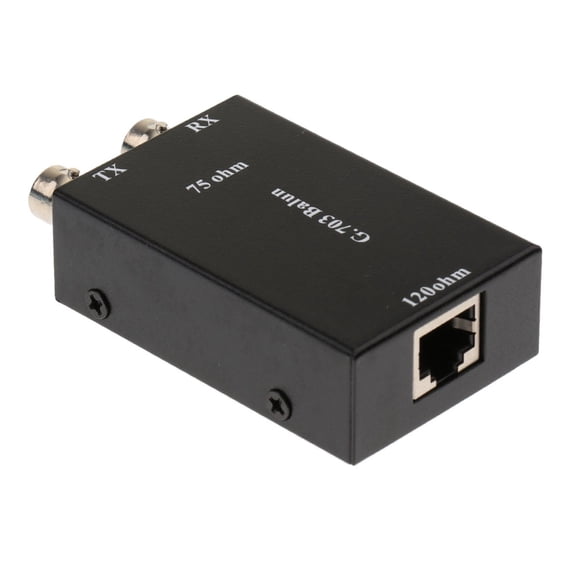 QSTDGVPW Universal BNC to Converter, 1V Ethernet Adapter Video Balun Transceiver,